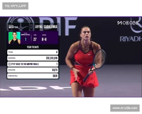 WTA利雅得总决赛萨巴伦卡首盘溃败，莱巴金娜抢七零封锁定胜局